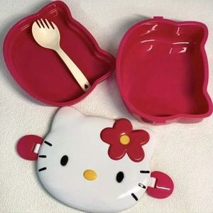 Hello Kitty SKATER Plastic Dinner Lunch Food Tray Plate for children.